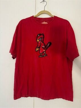 Vintage St. Louis Cardinals Red Jacket Premium Cardinal Fred Bird Tee